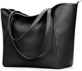 KALIDI Large Tote Bag Vegan Leather Casual Zipper Work Bag Weekender Hobo by KALIDI