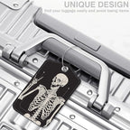 2 Pcs Rock and Roll Skull Luggage Tags - Image 5