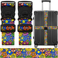 2 Pack Luggage Straps for Suitcases, Adjustable Travel Belt by ZHOMA