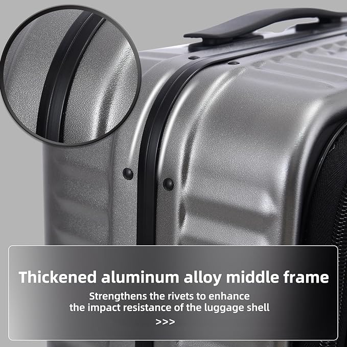 29 Inch Aluminum Checked Luggage - Image 6