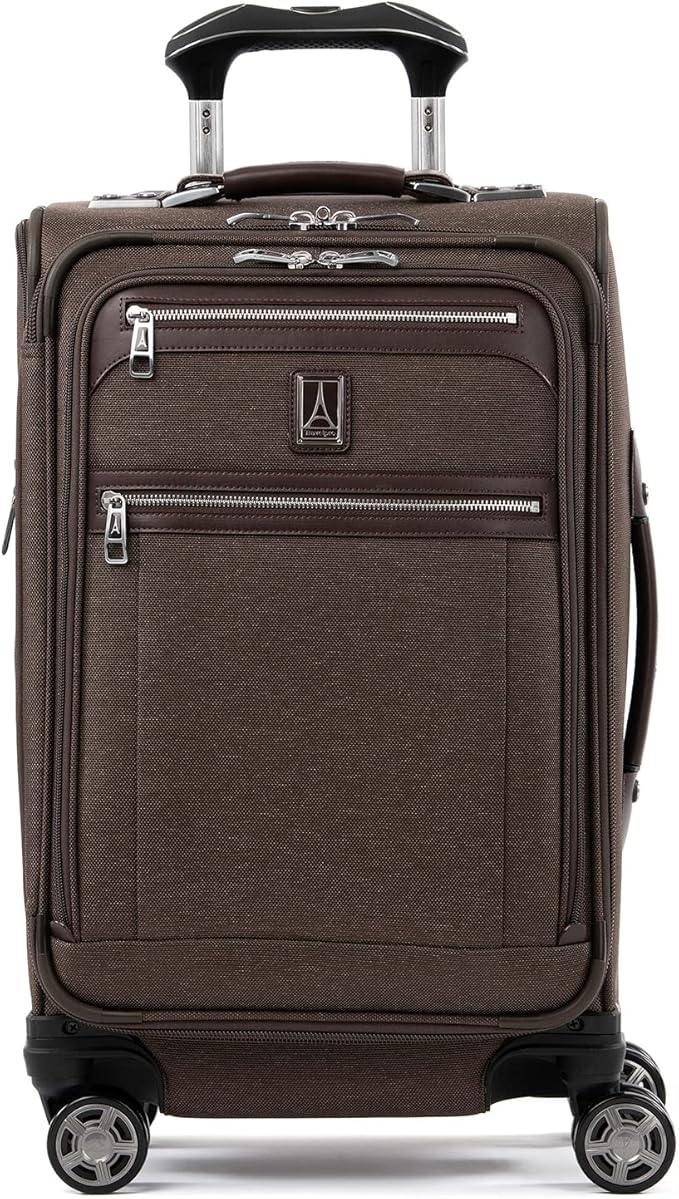 Travelpro Platinum Elite Softside Expandable Carry on Luggage, 8 Wheel Spinner by Travelpro