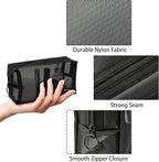 20 Pieces Mesh pouch, Mesh Makeup Bag Portable Makeup Pouch Travel Toiletry Bag - Image 3