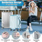 Yotako Clear PVC Suitcase Cover Tough Protector, 28 Inch Luggage Covers - Image 4