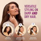 Shark HT202 SmoothStyle Heated Comb + Blow Dryer Brush, Dual Mode, for All Hair Types, Silk