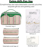 Travel Makeup Bag for Women: Large Capacity Open Flat Make up Bag Set of 3 - Image 7