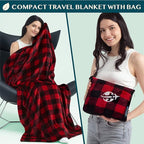 PAVILIA Travel Blanket and Pillow, Arms Opening Airplane Blankets - Image 3