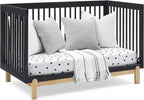 Delta Children Poppy 4-in-1 Convertible Crib, Midnight Grey/Natural - Image 10