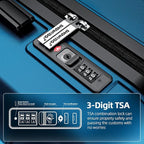 SHOWKOO Luggage Sets Expandable PC+ABS Durable Suitcase Sets Double Wheels TSA - Image 4