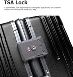 feilario 20in Aluminium Frame PC Hard Shell Spinner Wheels Luggage, Built-In - Image 7