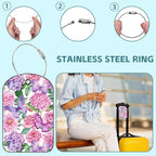 Beautiful Butterfly and Flowers Luggage Tag - Image 3