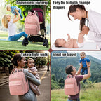 Diaper Bag Backpack, Stylish Baby Diaper Bag, Waterproof Travel Diaper - Image 7