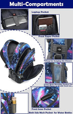 ProEtrade Backpack Bookbag for College Laptop Travel, Fit Laptop Up to 15.6 inch - Image 2