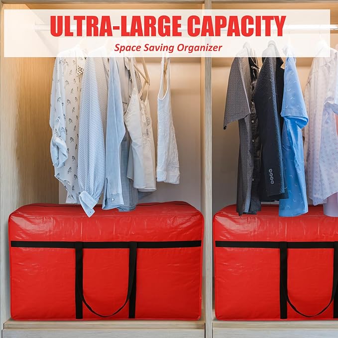 4 Pcs 66 Gallon Large Moving Bags - Image 5