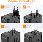 Universal Travel Adapter, VYLEE 45W International Plug Adapter - Image 4