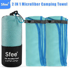 Sfee 2 Pack Microfiber Travel Towel, Quick Dry Towel Camping Towel Beach Towel - Image 6