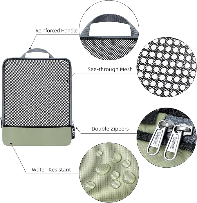 BAGAIL 4 Set/6 Set/8 Set Compression Packing Cubes Travel Accessories - Image 3