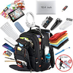 VECKUSON 18.4 Laptop Backpack for Men, 55L Extra Large Gaming Laptops Backpack - Image 2
