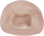 Womens Wide Brim Straw Sun Hat Foldable Floppy Crochet Beach Hat - Image 5