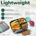 Everusely - Bento Box - Green, 27oz / 0.8 L - Stainless Steel Lunch Box - 3 - Image 4