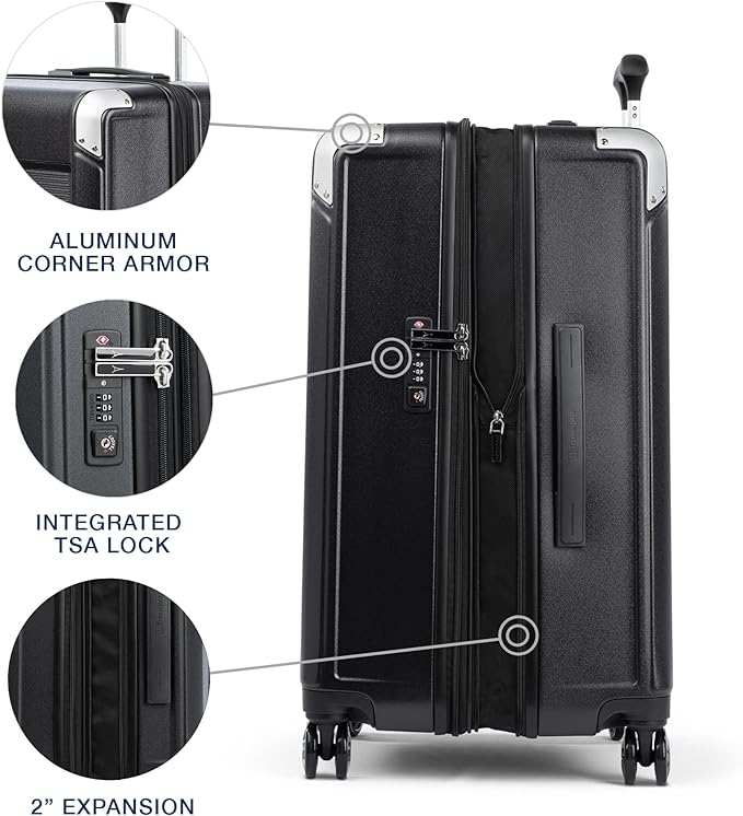 Travelpro Platinum Elite Hardside Expandable Checked Luggage, 8 Wheel Spinner - Image 5