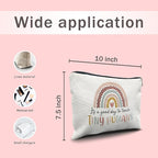 Nogrit Teacher Appreciation Gifts Makeup Cosmetic Bag,It's a Good Day to Teach Tiny Humans Teacher Makeup Travel Toiletry Bag,Back to School Gifts for Teachers,Thank You Gifts for Teachers