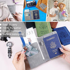 Melsbrinna Premium Leather Passport Holder Covers Case, Waterproof Rfid - Image 6