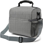FlowFly Double Layer Cooler Insulated Lunch Bag Adult Lunch Box Large Tote Bag - Image 8