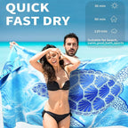 4 Pack Lightweight Thin Beach Towel Oversized 71"x32" Big Extra Large - Image 3