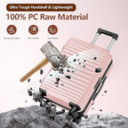 SHOWKOO Luggage Sets 3 Piece Hardside Expandable Suitcase - Image 3