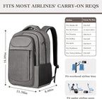 Travel Backpack, Large Travel Backpack, 17 Inch Laptop Bag, Water Resistant - Image 2