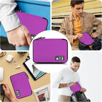 Electronics Organizer, Travel Cord Organizer Pouch, Portable Cable Organizer - Image 6