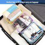 PACKISM Clear Toiletry Bag, 5 Pack TSA Approved Toiletry Bag Quart Size Bag - Image 2