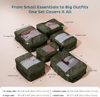 6-Pack Compression Packing Cubes Travel Essentials - Image 4