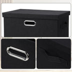 Large 17" 36 Quart Collapsible Stackable Storage Bins - Image 6