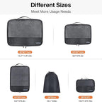 5 Set Packing Cubes Travel for Luggage Durable Suitcases Organizer Bags - Image 6
