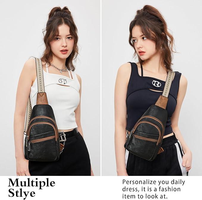 Sling Bag Crossbody Bags for Women Small Cross Body Bag Fanny Packs Chest Sling - Image 8