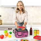 opux Lunch Bag Women Insulated, Adult Lunch Box Cooler, Lunch Box - Image 4