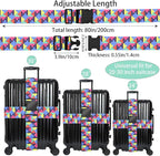 Puzzle Luggage Straps for Suitcases, Adjustable Luggage Travel Belt to Keep - Image 2