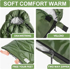Sleeping Bags for Adults Cold Weather, Waterproof, Lightweight Camping Sleeping - Image 6