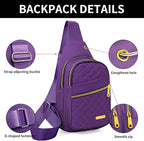 Small Sling Bag For Women Men Casual Crossbody Sling Backpack - Image 5