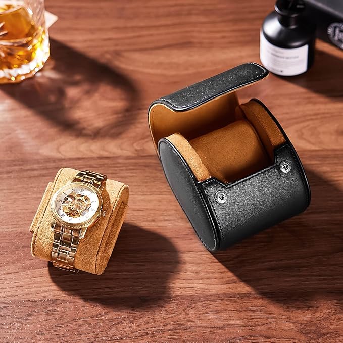 Homde Travel Watch Box Leather: Traveling Case - Image 9
