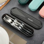Travel cutlery set, 18/8 stainless steel cutlery, Reusable utensils set - Image 2