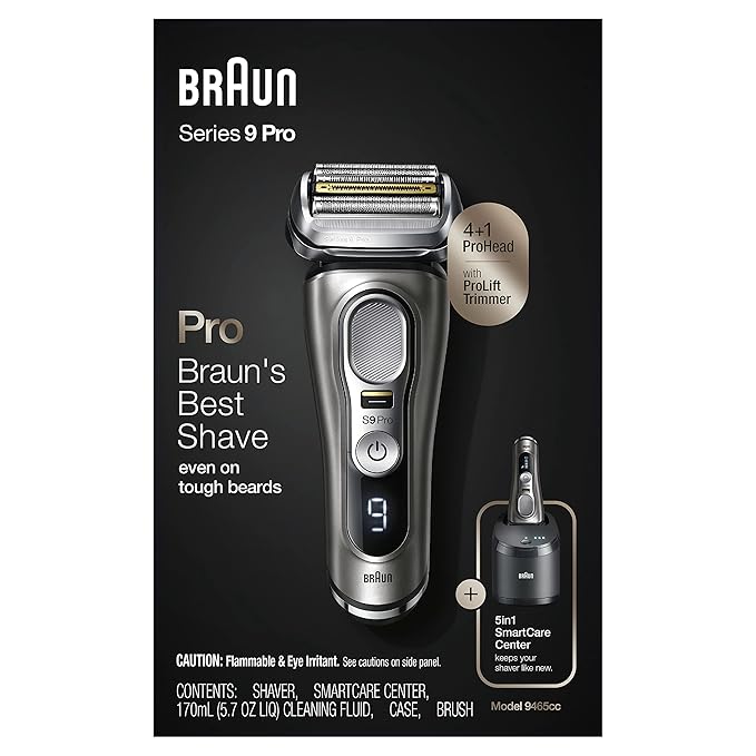 Braun Electric Razor for Men, Series 9 Pro 9465cc Wet & Dry Electric Foil Shaver - Image 13