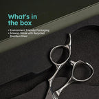 K9 6.5" Hair Scissors for Slide Cutting – Creating Clean, Defined Lines for a Polished haircut, Handcrafted, Ergonomic Handle, Barber Shears Made with Premium VG10 Steel for Superior Durability