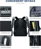 LOVEVOOK 17 inch DarkGrey Travel Laptop Backpack - Image 5