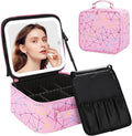 Chomeiu Makeup Bag with LED Mirror, Cute Cosmetic Bags Birthday Gifts by Chomeiu