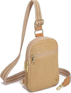 Haytijoe Summer Straw Purse Small Sling Bag RFID Blocking Crossbody Bags by Haytijoe