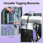 4 PCS Personalized Metal Luggage Tag – Personalized Engraved Suitcase Tag - Image 7