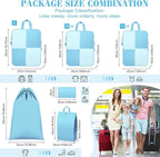 8 Set Compression Packing Cubes Travel, Lightweight Expandable Travel Cubes - Image 4
