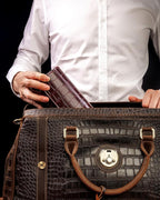MR.OKAY 2 Watch Travel Case- Classic Leather Watch Case - Image 2
